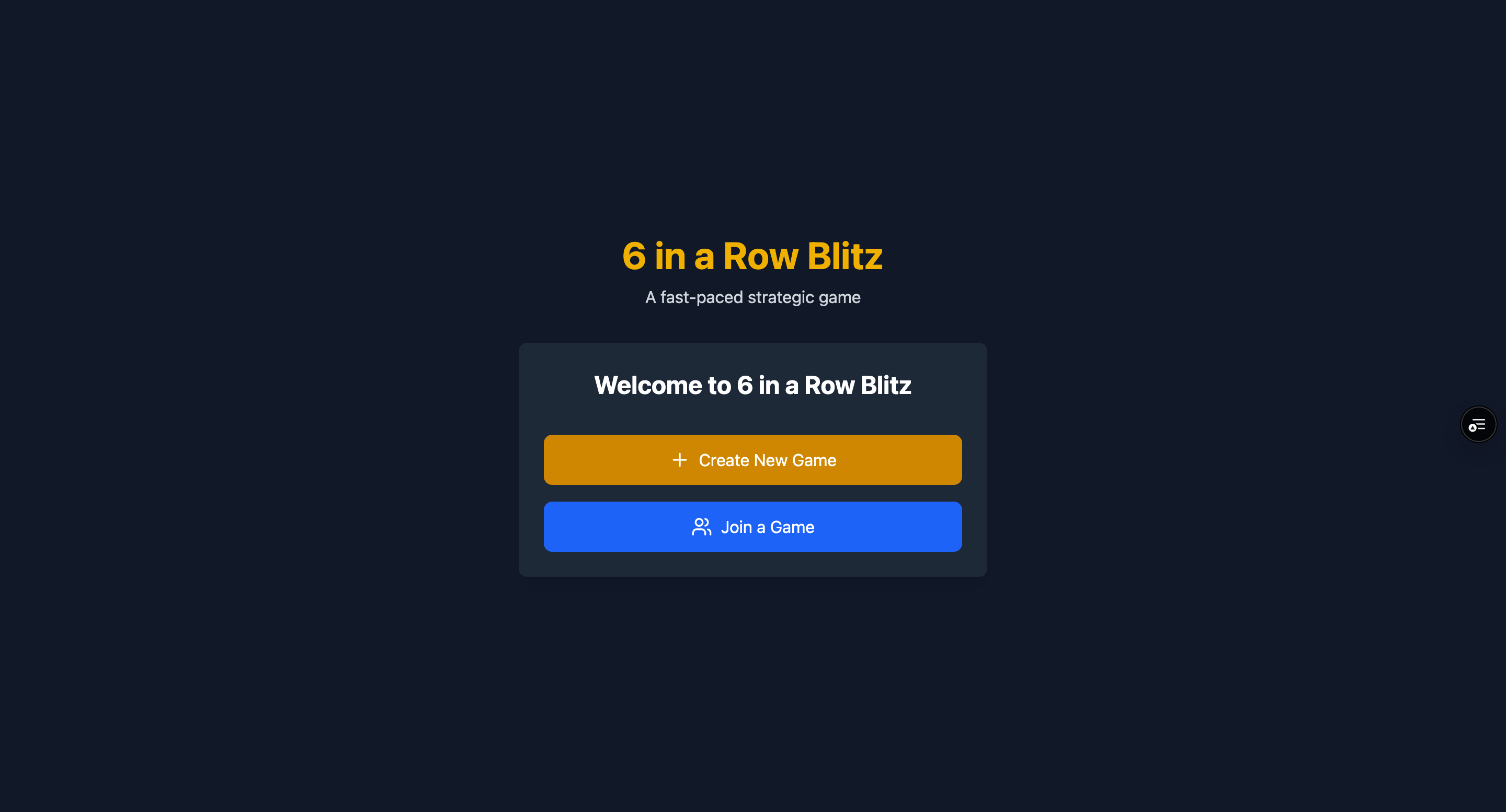 6-in-a-Row Blitz — Real-Time Multiplayer Strategy Game